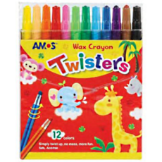 Amos Twisters -  Retractable Wax Crayons